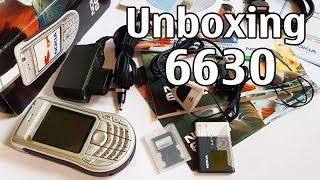 Nokia 6630 Unboxing 4K with all original accessories RM1 review [upl. by Elison90]