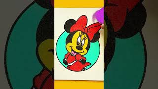 Sand painting Minnie Mouse [upl. by Firehs]