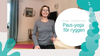 Pausyoga för ryggen  perfekt när du jobbar hemifrån eller som paus på kontoret [upl. by Old248]