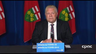 COVID19 Ontario Premier Doug Ford unveils provinces threephase reopening plan – May 20 2021 [upl. by Auqinihs]