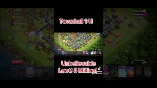 Getting 5 million resources during hanmer jam event on townhall 14 th14 clashofclans [upl. by Adnar]