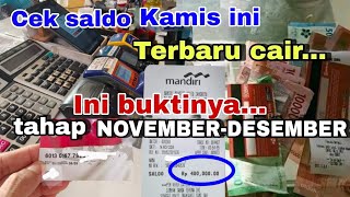 Pkh hari iniCek saldo pagi ini PKHBPNT TAHAP Novemberdes cair tgl 14 November 2024 ini buktinya [upl. by Yhtir]