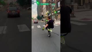 Kx65 wheelies on broad street philly [upl. by Yer]