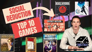 Top 10 Social Deduction Games  Top 10 Hidden Role Board Games  Top 10 Games If You Like Lying [upl. by Schwartz339]