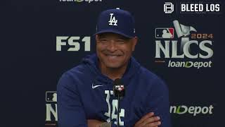 Dodgers Postseason Dave Roberts has Updates on Freddie Freeman Dodgers pitching Rōki Sasaki amp more [upl. by Killen]