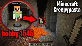 DO NOT PLAY ON THE bobby1545 SEED in Minecraft Scary Minecraft Video  Minecraft Creepypasta [upl. by Lessirg764]