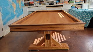 Board Game Table build Trestle base wooden t track DIY [upl. by Barkley639]