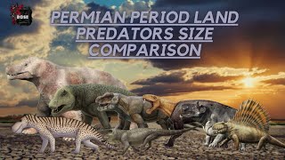 Permian Land Predator Size Comparison [upl. by Einhpets]