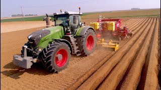 Planting Potatoes  Fendt 1050  8 row Grimme GL 860 Compacta  ROPAGRI SPRL Belgium [upl. by Nair]