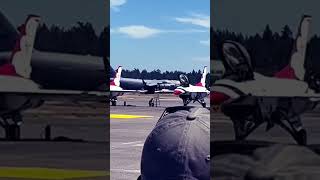 C17 shortest landing then backups for demonstration JBLM AIREXPO 2023 [upl. by Adikram]