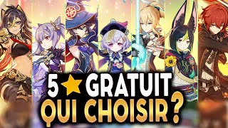 QUEL 5 ETOILES GRATUIT CHOISIR  Analyse persos perma 2024  Genshin Impact [upl. by Gnous]