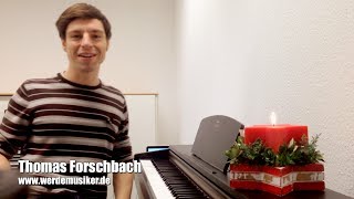 Klavier lernen Weihnachtslieder  Rudolph the rednosed reindeer  Christmas Piano Tutorial [upl. by Critchfield]