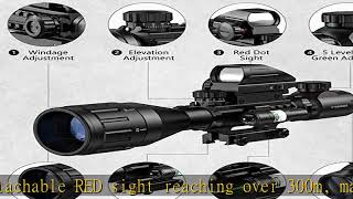 MidTen 416x50 Tactical Rifle Scope Dual Illuminated Optics amp Rangefinder Illuminated Reflex Sight [upl. by Midas]