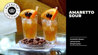 AMARETTO DISARONNO SOUR  Classic Cocktail [upl. by Hollinger]