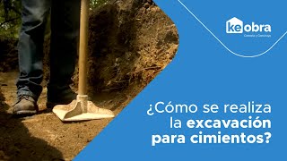 ¿Cómo se realiza la excavación para cimientos [upl. by Stucker]