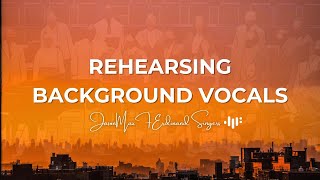 Rehearsing Jazz Background Vocals  Jason Max Ferdinand Singers [upl. by Parker652]