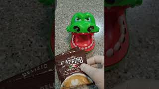 Crocs 🐊 wants to try Cappuccino Coffee 😄✌️shortfeed shorts asmr arelzone shortvideo [upl. by Huntlee]