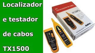 Localizador Zumbador e testador de cabos de rede internet Multitoc TX1500 [upl. by Aidualk]