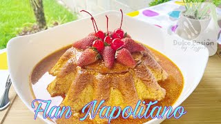 Flan Napolitano casero EN ESTUFA🍮🥰👨‍🍳🍫🤗😍🤩😘 [upl. by Anniroc]