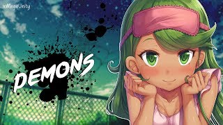 Nightcore  Demons  Lyrics [upl. by Sugirdor]