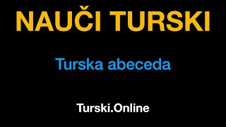 Turski jezik 1  Turska abeceda  TurskiOnline [upl. by Wanda]