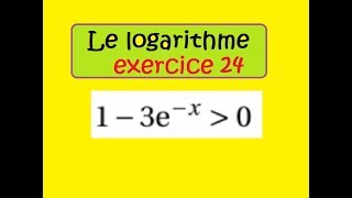 Terminale logarithme népérien inequation expx ex24 [upl. by Harutak545]