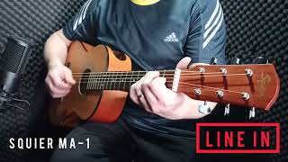 Fender Squier MA1  20th anniversary  Electro Acoustic Guitar Review Demo [upl. by Aikemaj]