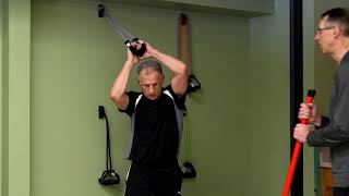 Top 5 Latissimus Dorsi amp Tricep Exercises At Home With Bands [upl. by Sisely]