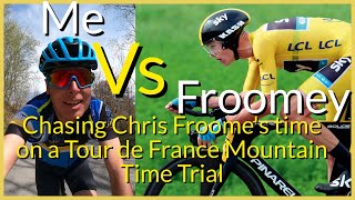 Chasing Chris Froomes  Tour de France Mountain Time Trial Pace  Chris Froome  Cote de Domancy [upl. by Arracat]