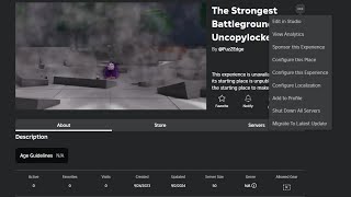 FREE The Strongest Battlegrounds Uncopylocked [upl. by Brinkema]