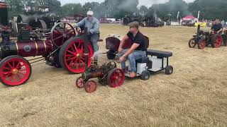 Steam engines in the arena at Biddenden tractorfest 18 August 2024 [upl. by Pilif30]