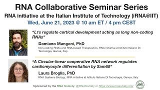 RNA Collaborative  RNA initiative at the Italian Institute of Technology iRNAIIT June 21 2023 [upl. by Dall]