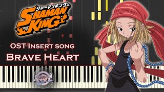 Shaman King OST Brave Heart Piano Cover  Synthesia Tutorial [upl. by Yarw]