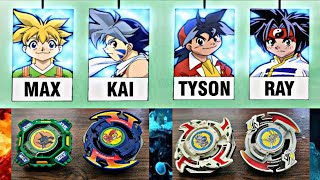 Beyblade Season 1 Japanese Team selection Semi  Finals and Finals  Kai  ray  Max  Tyson [upl. by Marchak]