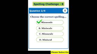 Spelling Challenge 8 [upl. by Brenna400]