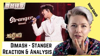 Dimash  Stranger  New Zealand Vocal Coach Analysis and Reaction [upl. by Enyledam]