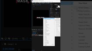 After effects text mask in one layer shorts viral shortsvideo aftereffectstutorial [upl. by Ameerahs]