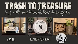 TRASH TO TREASURE DIY HOME DECOR PROJECTSTHRIFT FLIPS 2022 [upl. by Yolanthe]