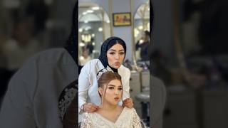 عروسه یا عروسک؟😍 آموزششینیون سالنزیباییتهران شنیونمو عروس wedding bride makeupartist [upl. by Anaeirb]