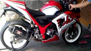 Honda CBR 250R Exhaust Yoshimura R77j Cyclone Japan [upl. by Ellivro]