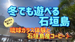 冬でも遊べる石垣島 琉球ガラス体験と石垣島産コーヒー♪Vlog113 [upl. by Warner]