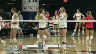 WKU vs FIU  2024 womens college volleyball Oct 13 2024 [upl. by Harrad]