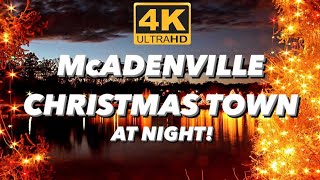 McAdenville NC Christmas Town USA 4K Walk At Night [upl. by Ibrek]