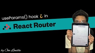 49 useParams hook ðŸª in React Router useparams reactrouter omlondhe [upl. by Enelrihs]