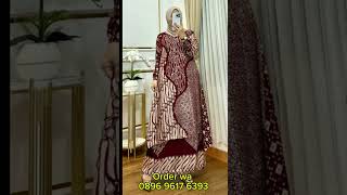 Mode Tunik Set Rok Batik Terbaru Cantik Anggun Elegant sutra Dobby 465 K [upl. by Aremat]