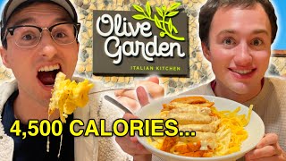 We Tried the HIGHEST Calorie Meals at Olive Garden [upl. by Meece]