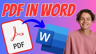 How to Insert PDF File in Word  Add PDF to a Word Document [upl. by Ralli]