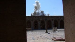 Alep la mosquée des Omeyyades endommagée par les combats [upl. by Sunshine804]