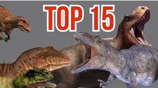 Top 15 largest Megatheropods of the 25th of the 3rd 2023 [upl. by Beniamino]