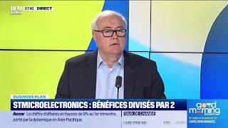 JeanMarc Chéry STMicroelectronics  STMicroelectronics bénéfices divisés par deux [upl. by Iot535]